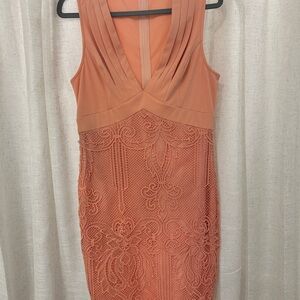 3/$25 Elegant Lace Sleeveless Dress in Orange